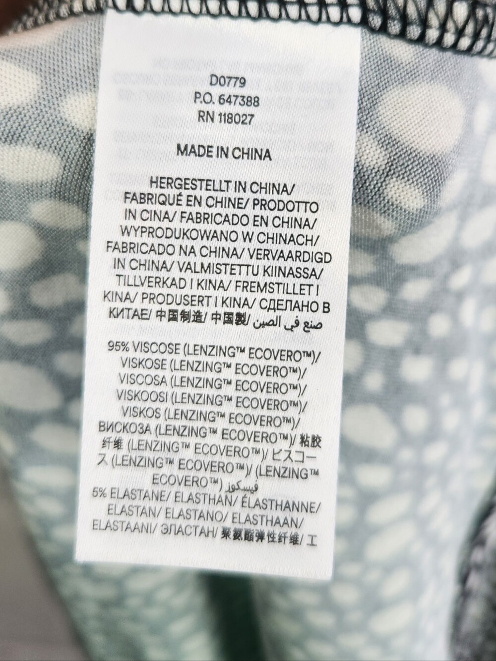 Boden Lucy EcoVero Tie Waist Midi Dress Black White Pebble Print Long Sleeve 4 - Picture 11 of 11